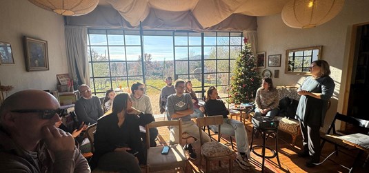 Divno mjesto za terensku nastavu! Student Agromediteranskog fakulteta ugostio kolege na svom OPG-u